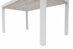 Стол B:rattan Houston 1500*900мм, белый