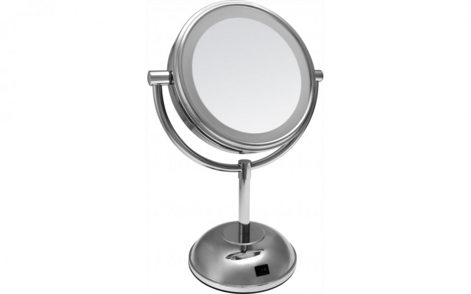 Зеркало Weisen BIC-1027-1 с LED подсветкой настольное 5х увелич.17 см