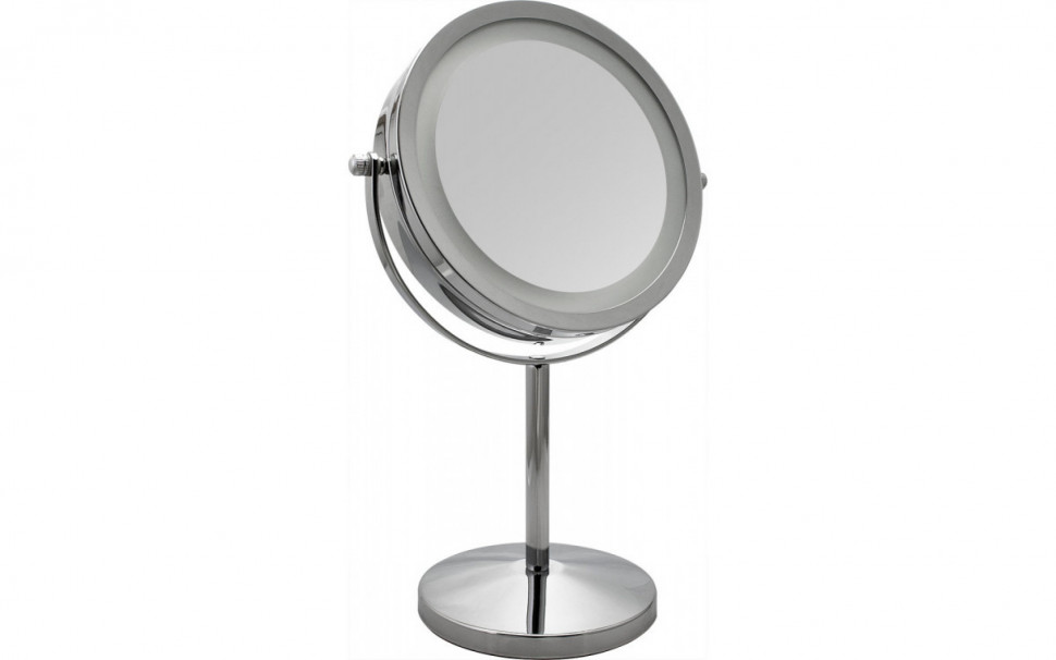 Зеркало Weisen BIC-1123-H с LED подсветкой настольное 2х увелич.17 см