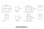Комплект мебели Rattan Premium 5, СЕРЫЙ