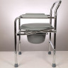 Кресло-туалет складной с санитарным оснащением E 0801 со спинкой