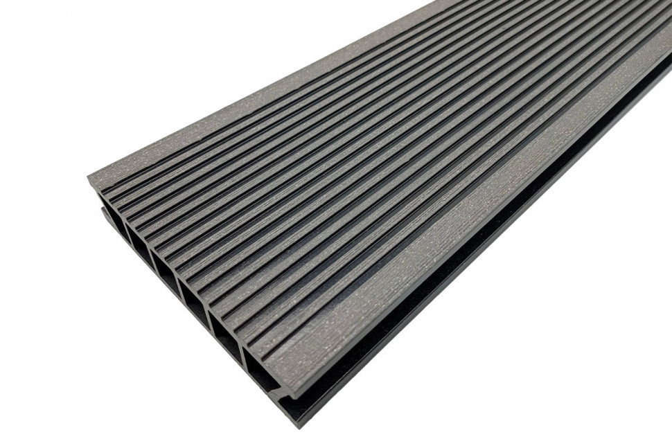 Террасная доска Deckron Classic 153*28*4000мм, серый, П7